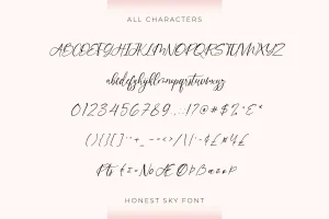 Honest Sky Font