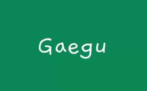 Gaegu Font