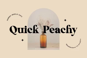 Quick Peachy Font
