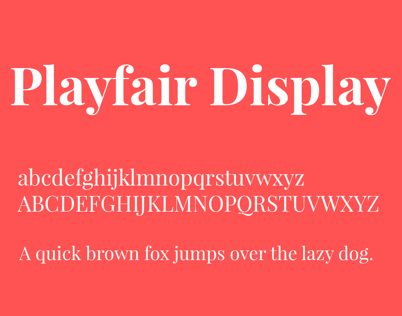 Playfair Display Font Free Download