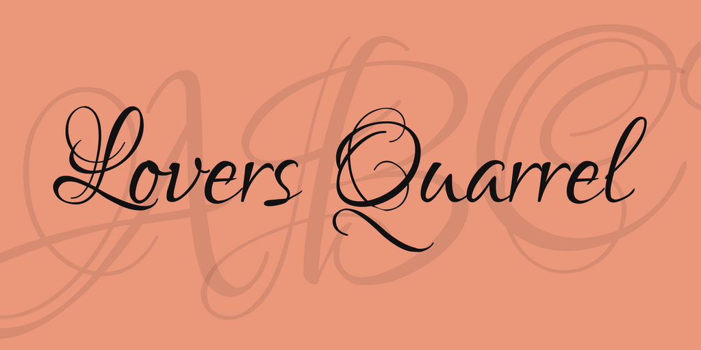 Lovers Quarrel Font Free Download