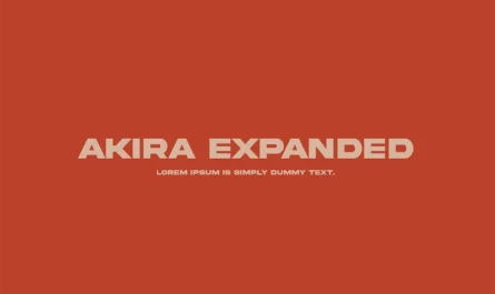 akira expanded font Free Download