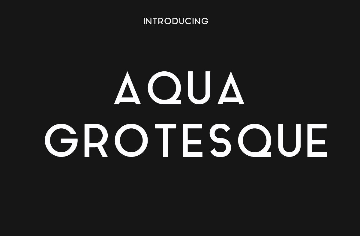 Aqua Grotesque Font