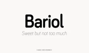 Bariol Free Font Free Download