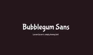Bubblegum Sans Font Free Download