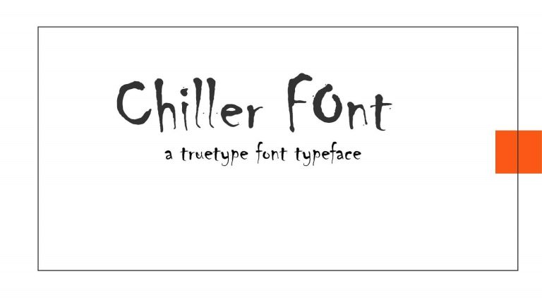 chiller font Free Download