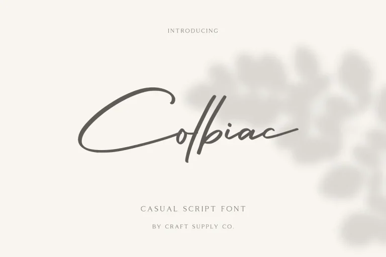Colbiac Font Free Download
