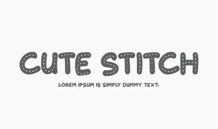 Cute Stitch Font Free Download