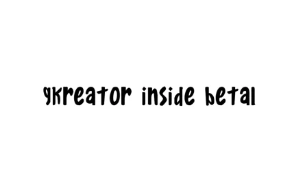 Gkreator Inside Font Free Download