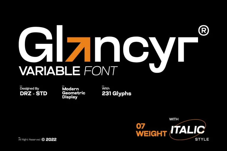 Glancyr Font Free Download