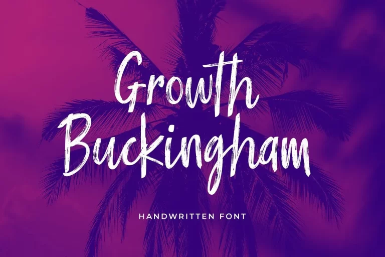 Growth Buckingham Font Free Download