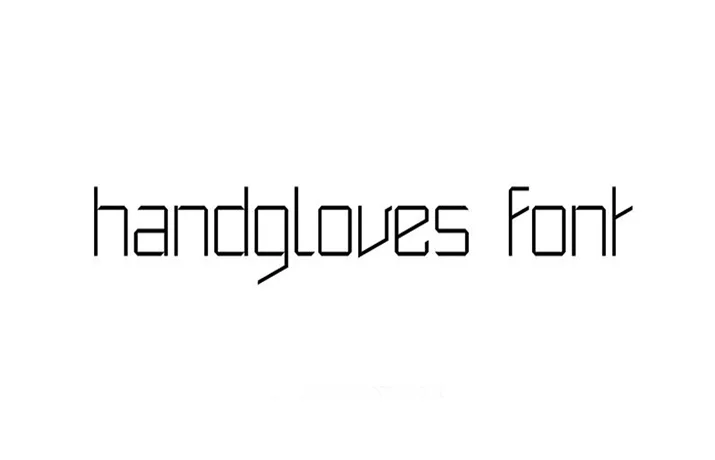 Handgloves Font Free Download