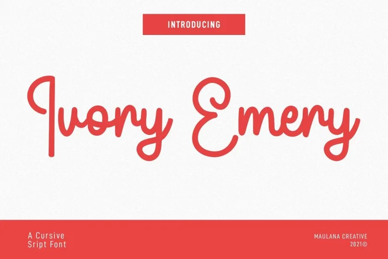 Ivory Emery Font Free Download