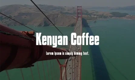 Kenyan Coffee Font free Download