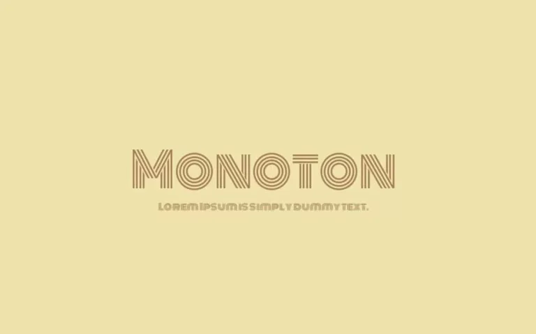 Monoton Font Free Download