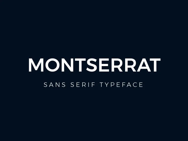 Montserrat Font Free Download