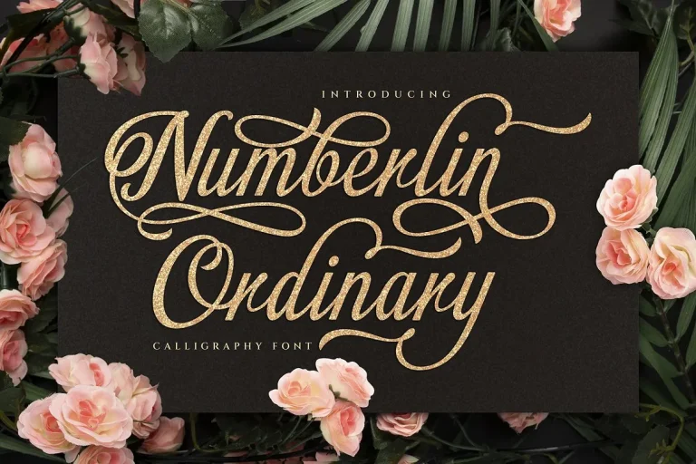 Numberline Ordinary Font Free Download