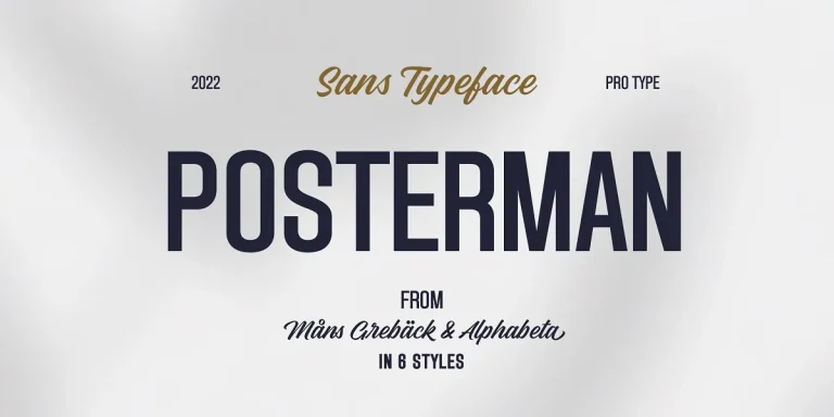 Posterman Font Free Download