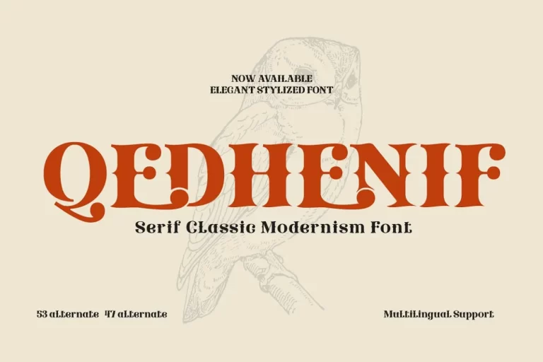 Qedhenif Font Free Download