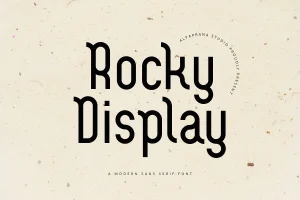 Rocky Display Font Free Download