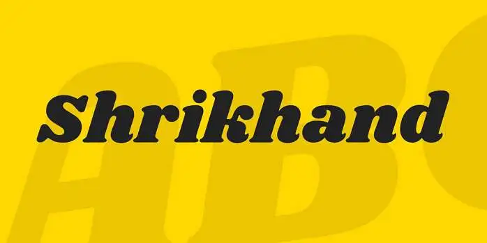 Shrikhand Font Free Download