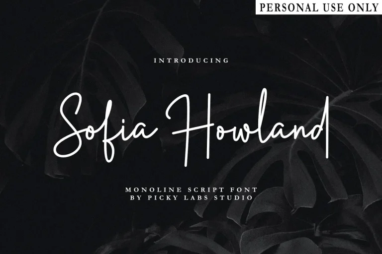 Sofia Howland Font Free Download