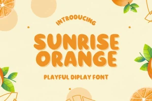 Sunrise Orange Font Free Download