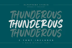 Thunderous Font Free Download