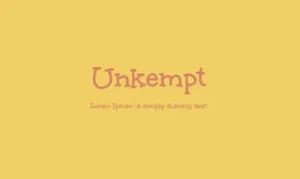 Unkempt Font Free Download