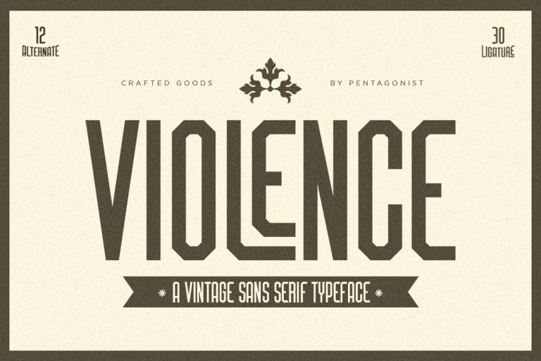 Violence Font Free Download