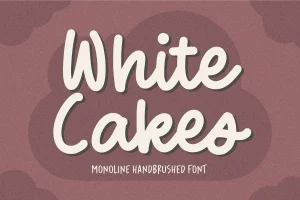 White Cakes Font Free Download