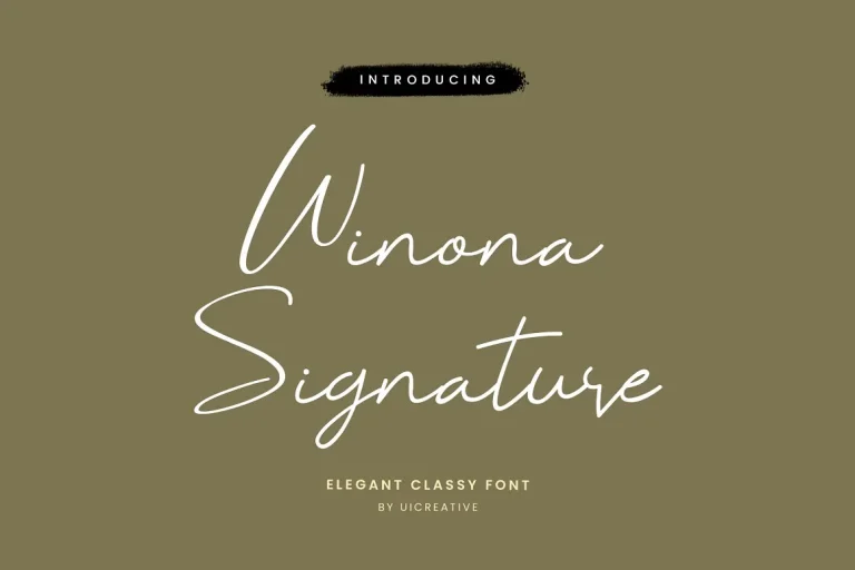 Winona Signature Font Free Download