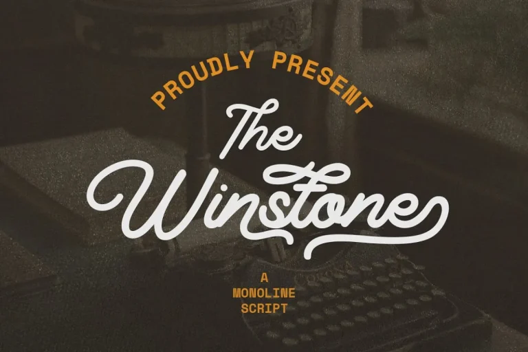 Winstone Monoline Font Free Download