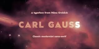 Carl Gauss Font Free Download