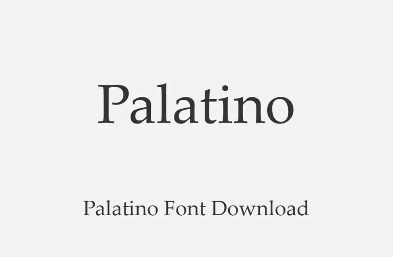 Palatino Font Free Download