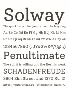 Solway Font Free Download