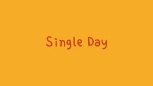 Single Day Font Free Download