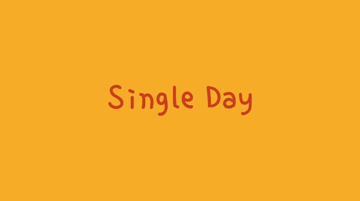 Single Day Font Free Download