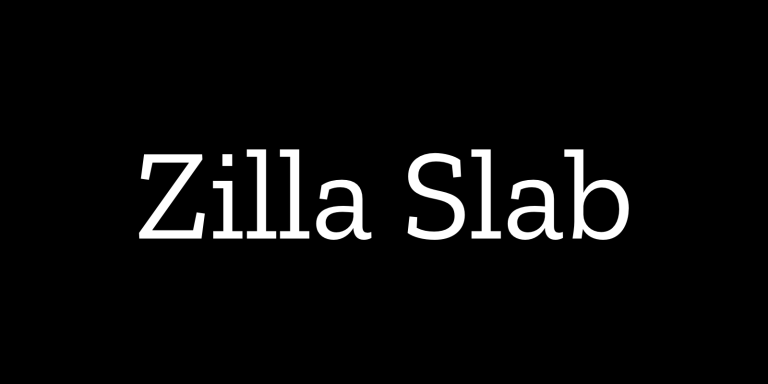 Zilla Slab Font Free Download