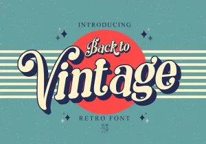 Back to Vintage Font Free Download