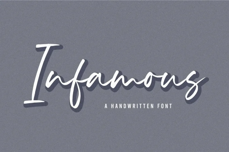 Infamous Font Free Download