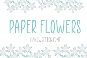 Paper Flowers Font Free Download