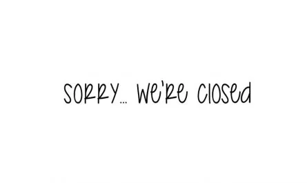 Sorry… We’re Closed Font Free Download