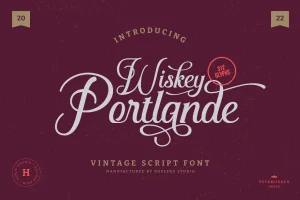 Wiskey Portlande Font Free Download